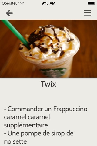 Secret Menu for Starbucks screenshot 3