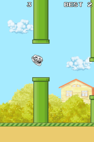 Flappy Meme Free - Troll Hard screenshot 2