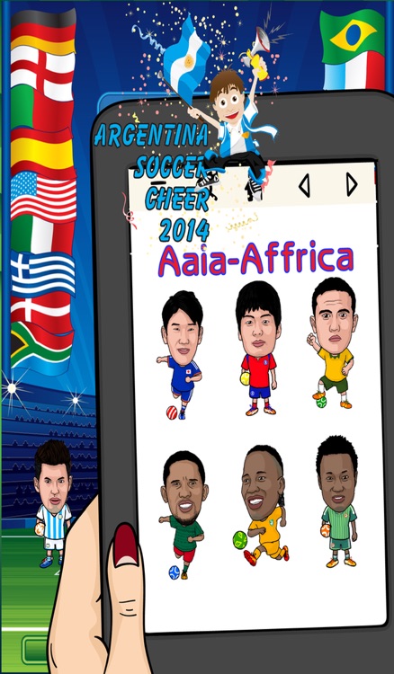 Argentina World Soccer Cheer 2014 - Latinoamérica Foto Fútbol Argentino Sticker Booth Frames in Braziil screenshot-4