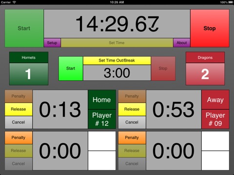 Lacrosse Timer screenshot 2