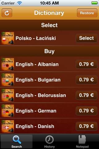 iTravel Pocket Dictionary screenshot 4