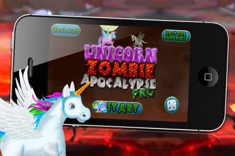 Unicorn Zombie Apocalypse PRO - A FREE Zombie Game! screenshot 4