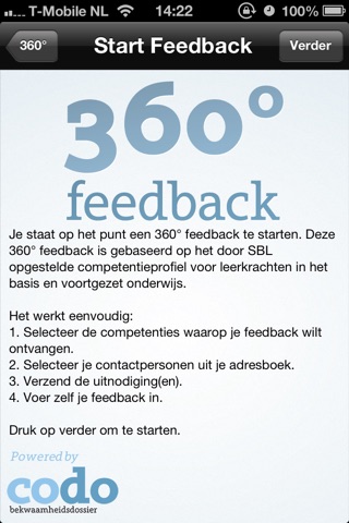 CODO 360 graden feedback screenshot 4