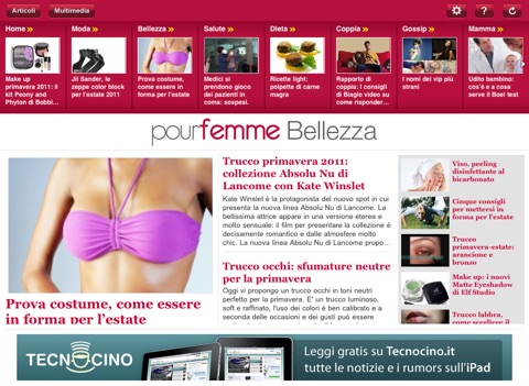 Pour Femme per iPad - Magazine al femminile screenshot 4