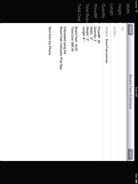 Board Feet Calculator for iPad screenshot-3