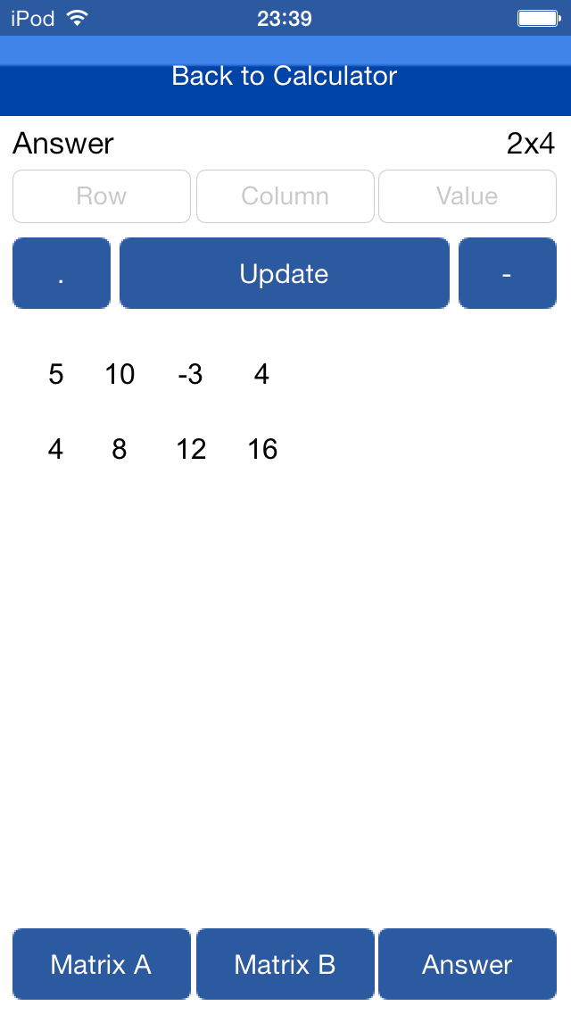 How to cancel & delete Matrices Calc. from iphone & ipad 3