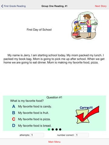 First Grade Reading Comprehension-Free screenshot 2