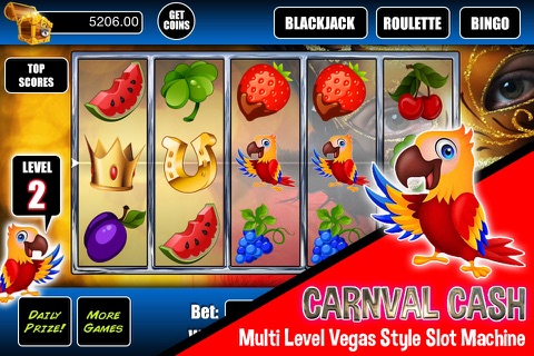 A Saucy Mega Money Brazilian Carnival Cashout - The Newest Wicked LasVegas Style Cherry Slot Machine screenshot 2