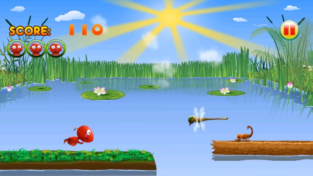 Go Frog Go - Jack the Tiny Red Jumpy Frog vs. Hoppy Insects(圖3)-速報App