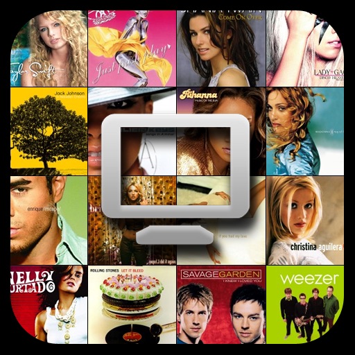 AlbumVista: Live YouTube Music Videos from Your iPod Library! icon