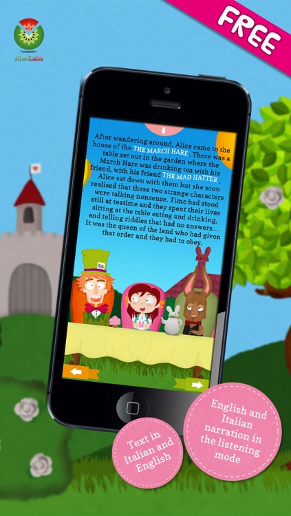 Alice in Wonderland FREE - the interactive book for kids screenshot-3