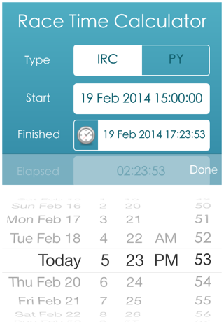 HandicApp - the Sailing Race Time Calculator (PY & IRC) screenshot 4