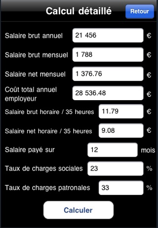 Salaire Net screenshot 2