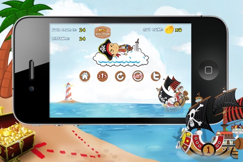 A Tiny Pirate Jetpack Runner Adventure - A Rush Escape From The Mysterious Island - Free screenshot 3