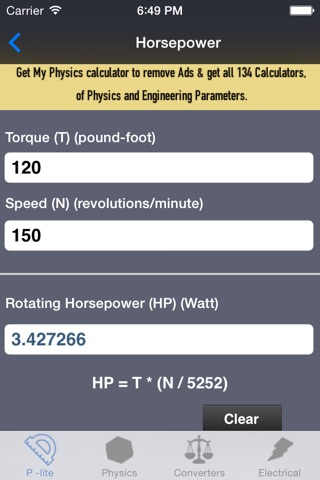 Physics-lite screenshot 2