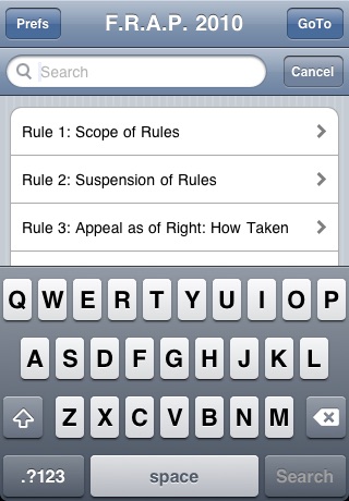 Federal Rules of Appellate Procedure 2010 screenshot 2