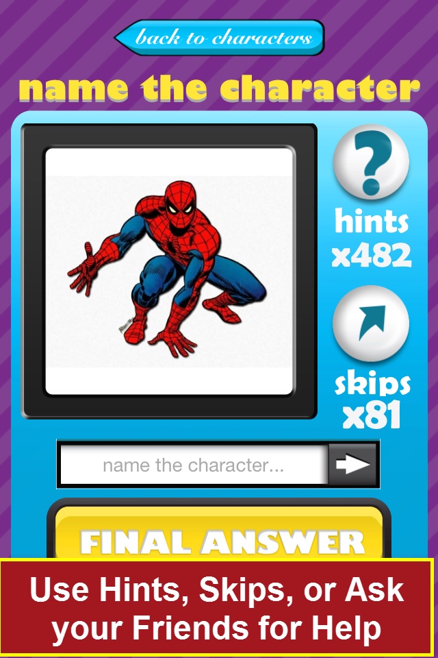 QuizCraze Characters - guess what's the hi color character in this mania logos quiz trivia game screenshot 3