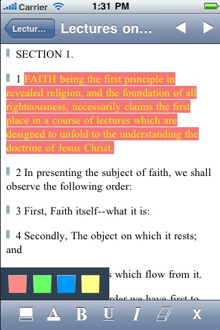 Lectures on Faith screenshot 3
