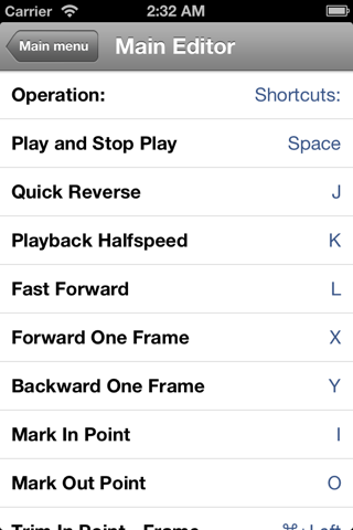 Shortcuts for Pinnacle Studio screenshot 4