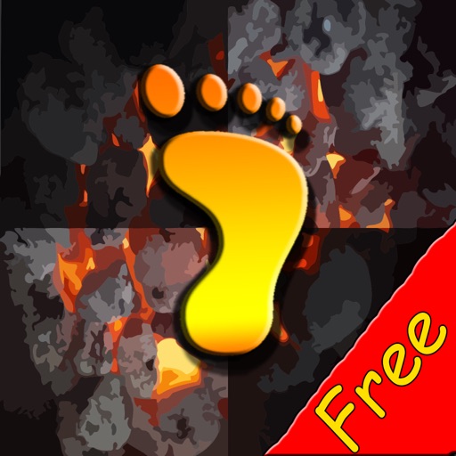 Fire Walking FREE-Don't Step on the Fire Tiles with Jumpa Hot Feet iOS App
