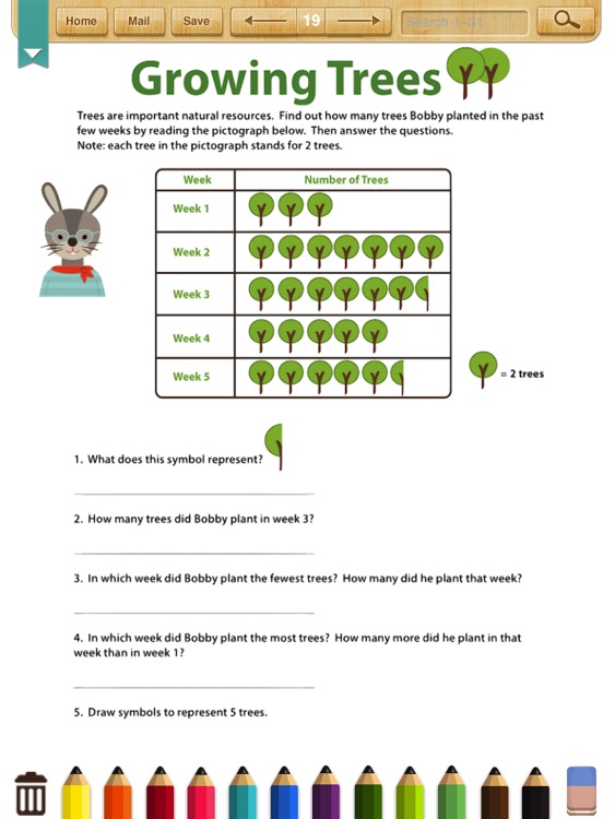 Kids Math:Graphs&Data Worksheets(Grade2) screenshot-3