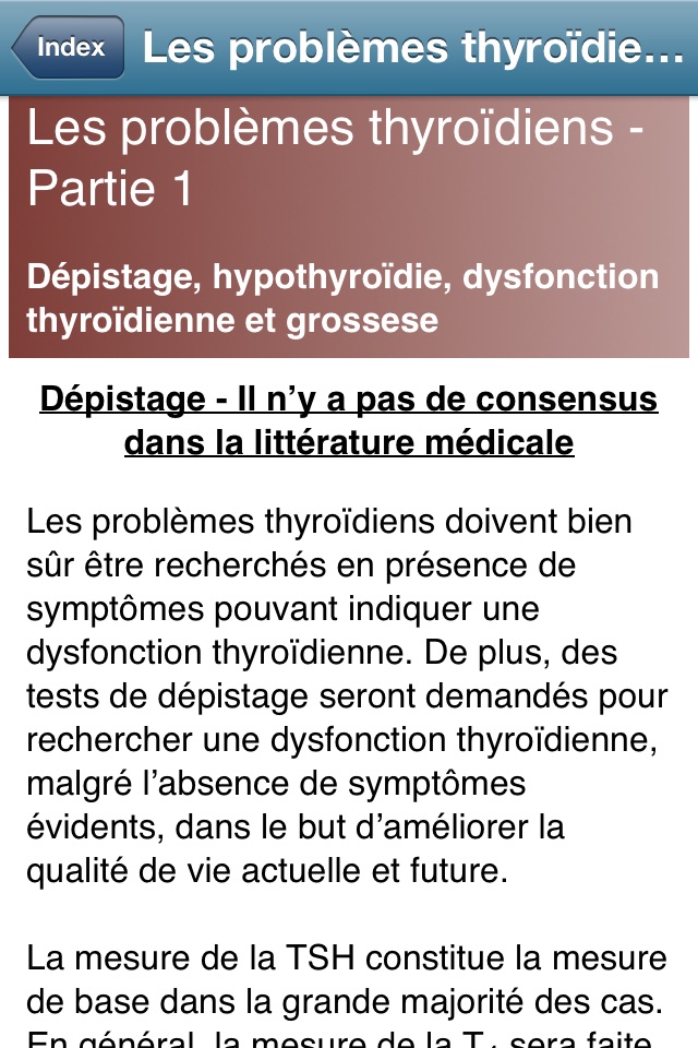 Les problèmes thyroïdiens screenshot 3