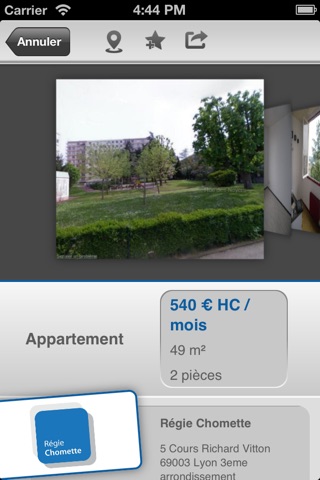 Régie Chomette immobilier screenshot 2