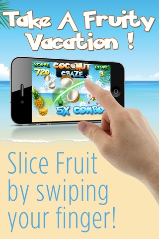 Coconut Craze - Fruit Slice Game In Caribbean screenshot 4