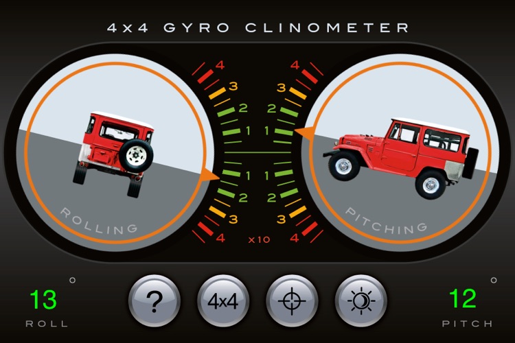 4x4 Gyroscope Clinometer