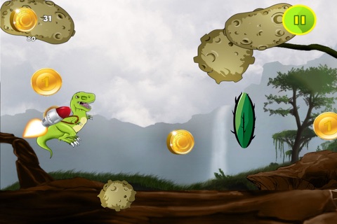 Jetpack Dinosaur - Save the Dino's from Flying Asteroids screenshot 3