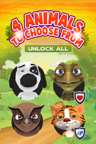 3D Happy Animal Forrest Racing Challenge Free screenshot 4