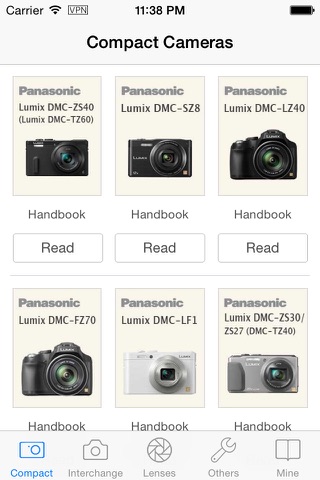 Panasonic Camera Handbooks - with Lens and Camcorders screenshot 3