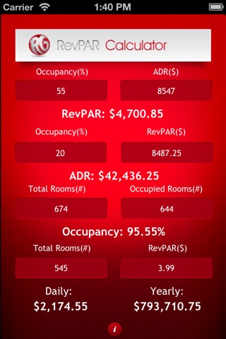 Free RevPAR Calculator screenshot 2