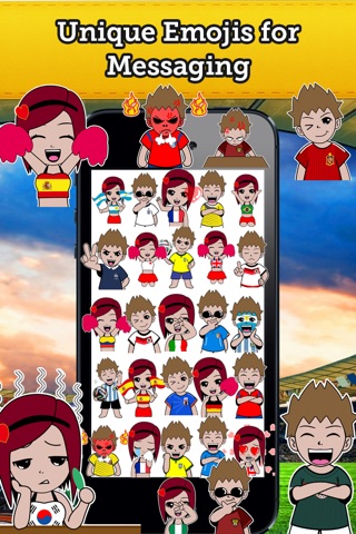 Emoji Korea Republic Soccer Fan Free screenshot 2