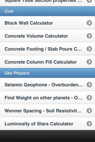 Engineering Calculators screenshot 2