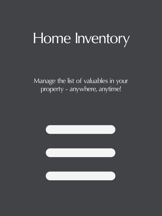 Home Inventory for iPad - List tracker and pocket checklist manager for iPad