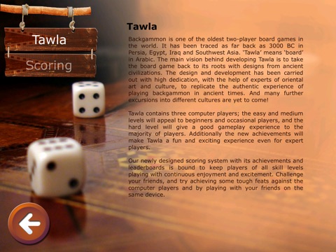Игра Tawla (Backgammon game - Arabian Style)