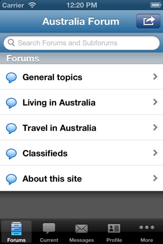 Australia Forum screenshot 2
