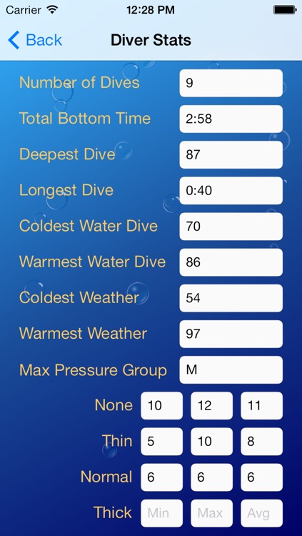 Diver's Log