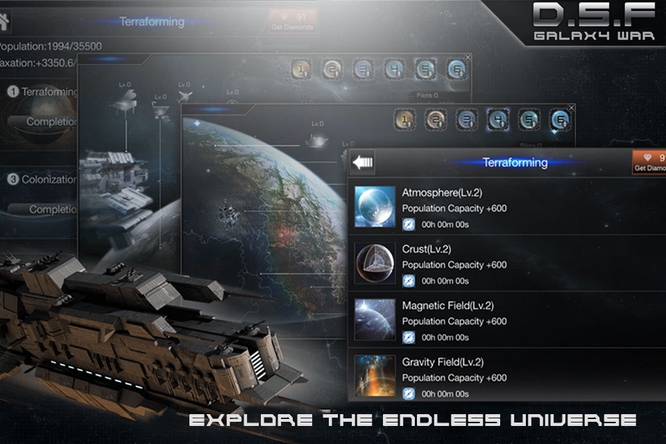 Deep Space Fleet: Galaxy War screenshot 4