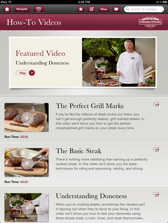 Omaha Steaks Steak Time HD screenshot-4