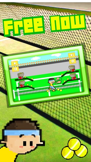 Pixel Tennis Player Madness Free Game - 像素 網球 播放機 瘋狂 免費 體育 遊(圖3)-速報App