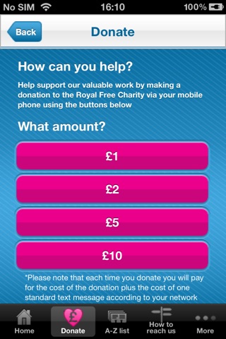 Royal Free Charity App screenshot 3