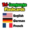 Flashcards - English, German, French