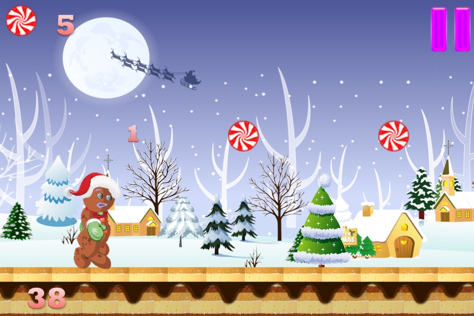 Ginger-Bread Man Run-ning : Candy and Cookie House Edition screenshot 4