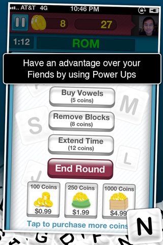 WordFiends Social Puzzle Attack Game Free screenshot 2
