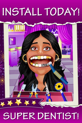 Celebrity Dentist - Tongue And Teeth Little Doctor Game For Kids, Boys And Girls screenshot 3
