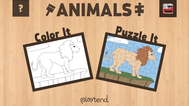 Color It Puzzle It: Animals Lite