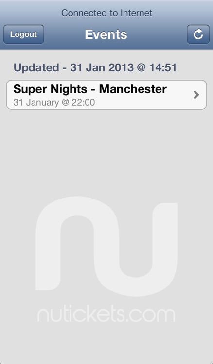 Nutickets Entry System