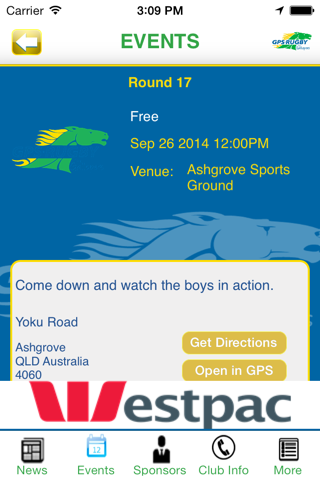 GPS Rugby Club screenshot 3